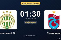 Nhận định Ferencvarosi TC vs Trabzonspor: Cặp đấu hai lượt đi-về