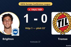 TRỰC TIẾPTrực tiếp Brighton vs Tromso: Brighton mở tỷ số