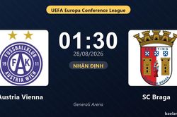 Nhận định Austria Vienna vs SC Braga: Thắng để đi tiếp