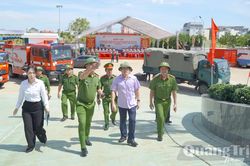 L&atilde;nh đạo tỉnh kiểm tra c&ocirc;ng t&aacute;c chuẩn bị diễn tập phương &aacute;n chữa ch&aacute;y v&agrave; cứu nạn, cứu hộ cấp tỉnh năm 2026