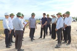 Lãnh đạo UBND tỉnh kiểm tra tiến độ thi công một số công trình trọng điểm