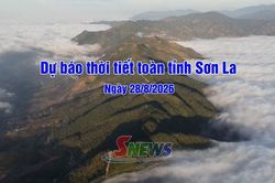 Dự báo thời tiết toàn tỉnh Sơn La ngày 28/8/2026