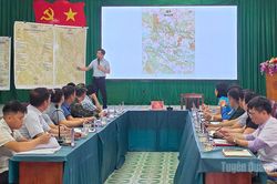 Minh Sơn tổ chức diễn tập phòng thủ dân sự ứng phó bão lụt và tìm kiếm cứu nạn năm 2026