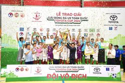 Lễ bế mạc giải bóng đá U9 toàn quốc Toyota Cup 2026