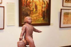 'M&agrave;u d&acirc;n tộc' qua đường n&eacute;t, h&igrave;nh khối