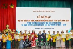 Bế mạc Hội thi Báo cáo viên, Tuyên truyền viên giỏi toàn quốc năm 2026