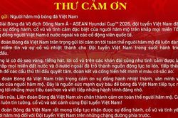 VFF gửi lời cảm ơn người h&acirc;m mộ sau chức v&ocirc; địch ASEAN Cup 2026