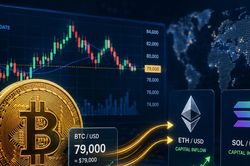 Thị trường tài sản số sáng 27/8: Bitcoin quanh 79.000 USD, Solana tăng hơn 5%