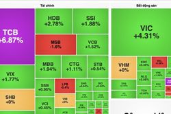 Chứng khoán 26/8: VN-Index vượt 1.820 điểm, TCB tăng trần khớp gần 39,2 triệu đơn vị