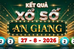 XSAG 27/8 - Kết quả xổ số An Giang hôm nay ngày 27/8/2026