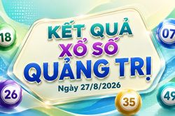 Kết quả xổ số Quảng Trị hôm nay 27/8/2026 - XSQT 27/8