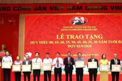 Phường Thanh Liệt: 206 đảng viên nhận Huy hiệu Đảng đợt 2-9