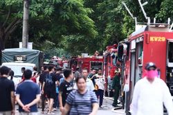Khống chế kịp thời vụ ch&aacute;y kho xưởng ở Chương Mỹ