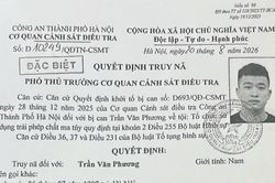 Công an Hà Nội truy nã Trần Văn Phương