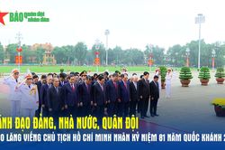 L&atilde;nh đạo Đảng, Nh&agrave; nước, Qu&acirc;n đội v&agrave;o Lăng viếng Chủ tịch Hồ Ch&iacute; Minh nh&acirc;n kỷ niệm 81 năm Quốc kh&aacute;nh 2-9