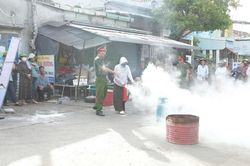 Xã Tam Xuân tăng cường hướng dẫn kỹ năng phòng cháy, chữa cháy và cứu nạn, cứu hộ