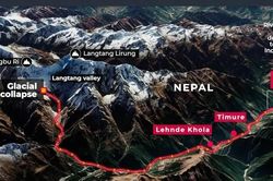 Ảnh vệ tinh cho thấy lũ 'tử thần' tàn phá kinh hoàng ở Nepal và Trung Quốc