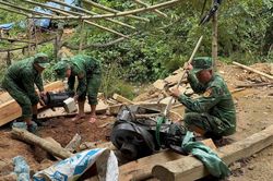 Biên phòng phá tụ điểm khai thác vàng trái phép ở vùng biên Quảng Trị