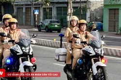 Gia Lai: Ra qu&acirc;n Th&aacute;ng cao điểm an to&agrave;n giao th&ocirc;ng cho học sinh