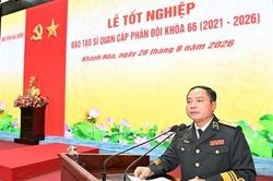 Tổ chức lễ tốt nghiệp đào tạo sĩ quan cấp phân đội