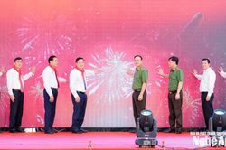 Lễ c&ocirc;ng bố th&agrave;nh lập Trường Văn h&oacute;a C&ocirc;ng an nh&acirc;n d&acirc;n VI tại tỉnh Nghệ An