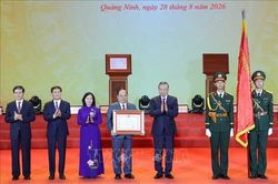 Tổng Bí thư, Chủ tịch nước Tô Lâm dự Lễ công bố thành lập thành phố Quảng Ninh và đón nhận Huân chương Lao động hạng Nhất
