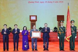 Tổng Bí thư, Chủ tịch nước Tô Lâm dự Lễ công bố thành lập thành phố Quảng Ninh và đón nhận Huân chương Lao động hạng Nhất