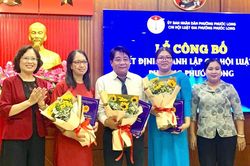 Tp.Hồ Chí Minh: Ra mắt Chi hội Luật gia phường Phước Long