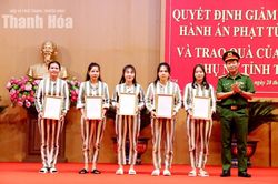 Hội LHPN tỉnh tặng quà cho nữ phạm nhân Trại giam Thanh Phong