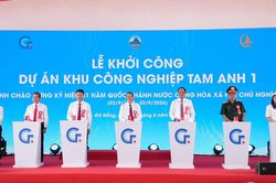 Khởi công Dự án Đầu tư xây dựng kinh doanh kết cấu hạ tầng Khu công nghiệp Tam Anh 1