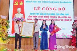 Tân Khánh Trung, Lấp Vò, Trường Xuân: Đón nhận danh hiệu xã An toàn khu