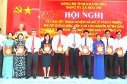 Đảng ủy xã Hòa Trí tổ chức ký cam kết trách nhiệm đối với người đứng đầu, cấp phó của người đứng đầu