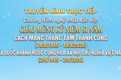 20 giờ 10 ph&uacute;t ng&agrave;y 1-9: Truyền h&igrave;nh trực tiếp Chương tr&igrave;nh nghệ thuật ch&agrave;o mừng Quốc kh&aacute;nh 2-9