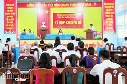 Kỳ họp chuyên đề HĐND xã Phước Hậu khóa XIII