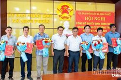 Xã Ninh Phước công bố quyết định công nhận trưởng thôn nhiệm kỳ 2026 - 2031