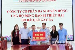 Ấm tình doanh nghiệp sau mưa lũ