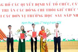 Hạnh Phúc, Nghĩa Lộ sắp xếp trường học, kiện toàn cán bộ quản lý