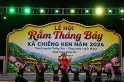 Chiềng Ken hút hơn 8.500 lượt du khách với Lễ hội Rằm tháng Bảy năm 2026