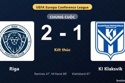 Thống kê trận đấu Riga 2-1 KI Klaksvik: S. Oulad M'Hand tỏa sáng, Riga giành chiến thắng, đi tiếp