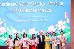 Lâm Đồng trao giải cuộc thi 'Phụ nữ khởi nghiệp sáng tạo - Kết nối số, phát triển xanh' năm 2026