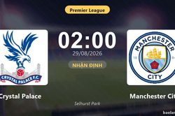 Nhận định Crystal Palace vs Manchester City: Điểm nóng cuộc đua tốp đầu