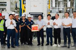 Đồng chí Bí thư Tỉnh ủy kiểm tra tình hình sản xuất và tiến độ các dự án công nghiệp trọng điểm