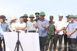 Lãnh đạo tỉnh kiểm tra tình hình thực hiện các dự án tại đặc khu Cồn Cỏ