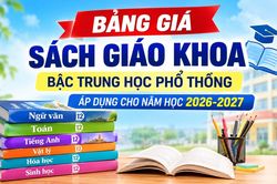 Bảng giá sách giáo khoa bậc Trung học phổ thông áp dụng cho năm học 2026-2027
