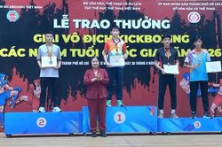 Cao Bằng giành huy chương bạc tại Giải vô địch Kickboxing các nhóm tuổi quốc gia