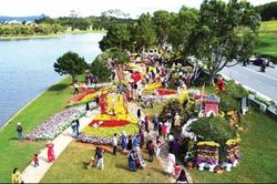 Nhiều kh&ocirc;ng gian hoa đang được chuẩn bị cho Festival Hoa Đ&agrave; Lạt 2026