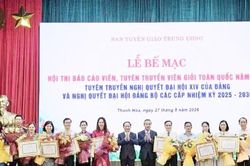 Trao giải cho các báo cáo viên, tuyên truyền viên giỏi toàn quốc năm 2026
