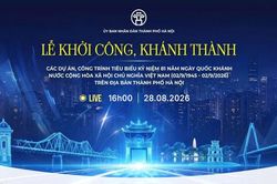 [Trực tiếp] Lễ khởi c&ocirc;ng, kh&aacute;nh th&agrave;nh c&aacute;c dự &aacute;n, c&ocirc;ng tr&igrave;nh ti&ecirc;u biểu của H&agrave; Nội