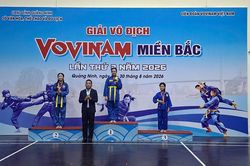 Quảng Ninh: Hơn 200 VĐV tranh tài Giải Vô địch Vovinam miền Bắc lần thứ III