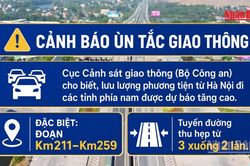 [Video] Phân luồng xe đi ngược chiều trên cao tốc Pháp Vân-Cao Bồ dịp 2/9